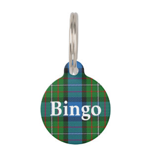 Happy Pet Clan Fergusson Ferguson Tartan Plaid Pet Tag