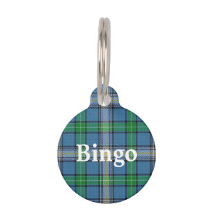 Happy Pet Clan MacDowall Tartan Plaid Pet Tag