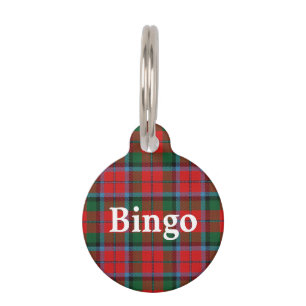 Happy Pet Clan MacNaughton MacNachtan Tartan Plaid Tag