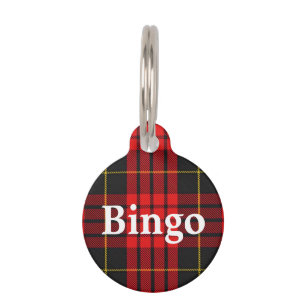 Happy Pet Clan MacQueen Tartan Plaid Tag