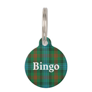 Happy Pet Clan Ross Tartan Plaid Pet Tag