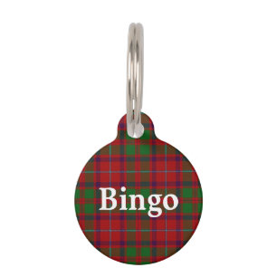 Happy Pet Clan Shaw Tartan Plaid Tag
