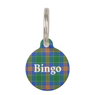 Happy Pet Irish Clan MacAuliffe Tartan Plaid Tag