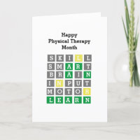 Happy Physical Therapy Month Custom Wordle