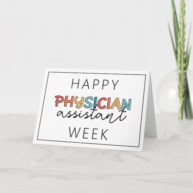 Happy Physician Assistant Week Card (Front)