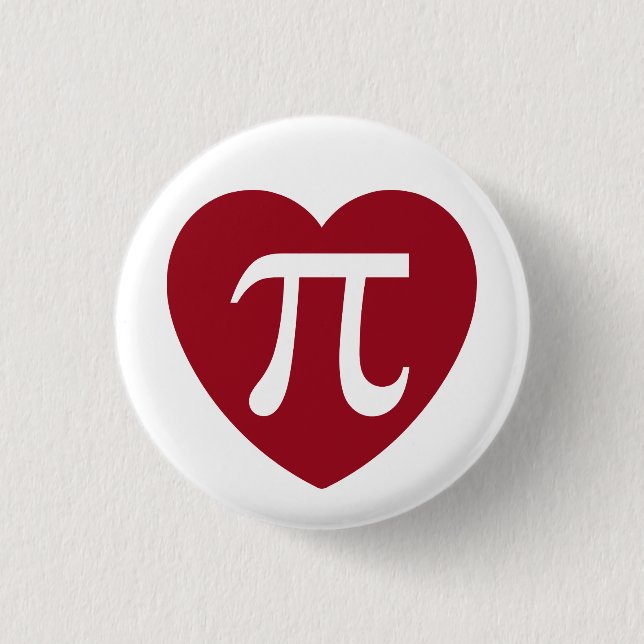 Happy Pi Day 1 Inch Round Button (Front)