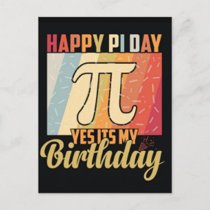 Happy Pi Day 2026 Math Nerd Celebration Holiday Postcard