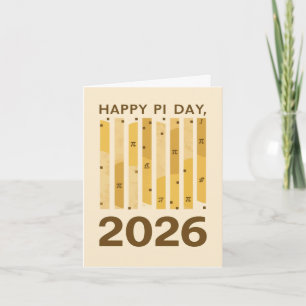 Happy Pi Day 2026 Retro Minimal Math Design Poster Invitation