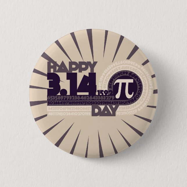 Happy Pi Day 2 Inch Round Button (Front)