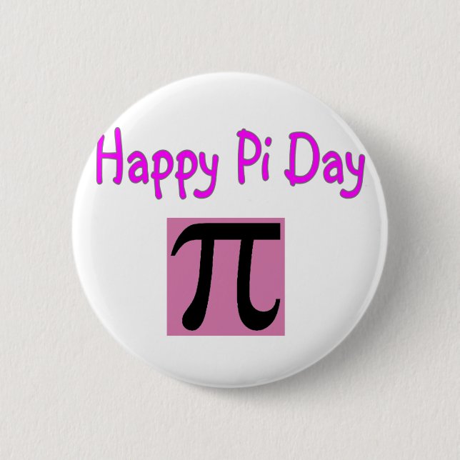 Happy Pi Day 2 Inch Round Button (Front)