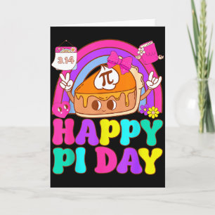 Happy Pi Day 3.14 Pie Day For Kids Youth Boys & Card