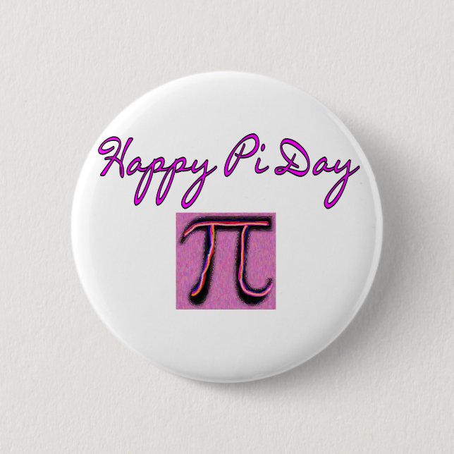 Happy Pi Day--Artsy 2 Inch Round Button (Front)