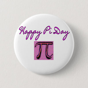 Happy Pi Day--Artsy 2 Inch Round Button