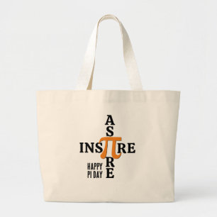 HAPPY PI DAY Aspire Inspire Large Tote Bag
