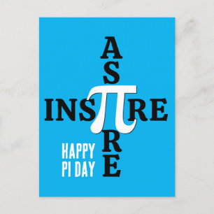 HAPPY PI DAY Aspire Inspire Postcard