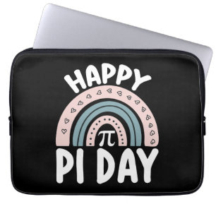 Happy Pi Day Boho Rainbow Math Mathematic Laptop Sleeve