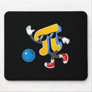 Happy Pi Day Bowling Lovers Pi Symbol Math Teacher Mouse Pad
