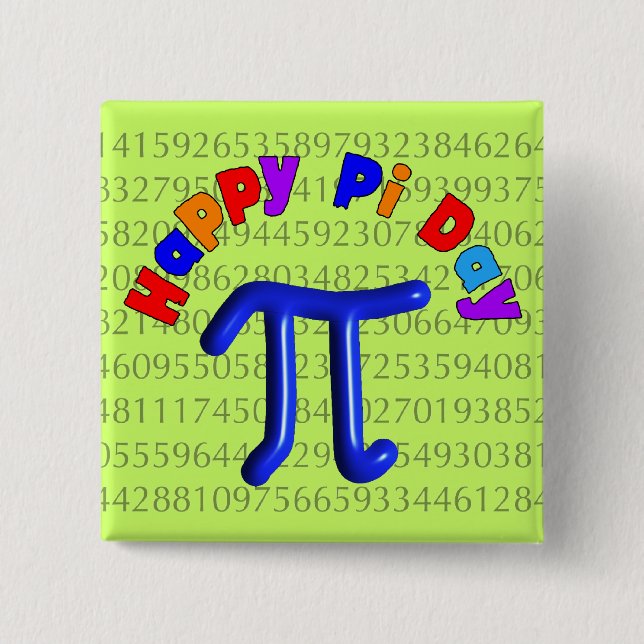 Happy Pi Day Buttons (Front)