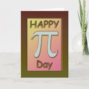 Happy Pi Day Card ~ March 14
