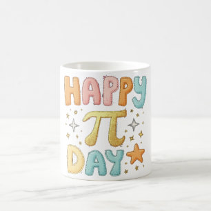 Happy Pi Day Cute Pastel Design Coffee Mug