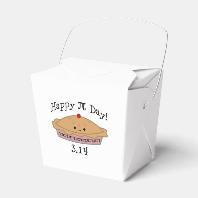 Happy Pi Day Favor Box (Front Side)
