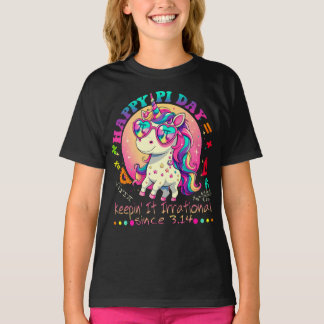 Happy Pi Day for Teacher Kids Girls Vintage 3.14 T-Shirt