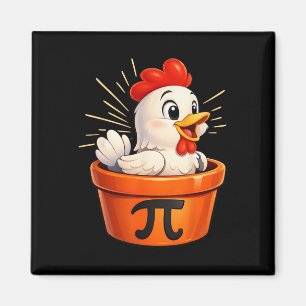 Happy Pi Day Funny Chicken Pot Boy Girl Teacher Ma Magnet