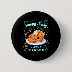 Happy Pi Day Funny Math Teacher Student Math Lover 2 Inch Round Button
