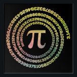 Happy Pi Day Funny School Math Spiral Text Sign Acrylic Print<br><div class="desc">A colourful spiral-style design dedicated to math students,  teachers,  and professors who are enthusiastic about pi day. It can be gifts for pi day,  or celebrations,  or birthdays of math teachers,  students,  or mathematicians.</div>