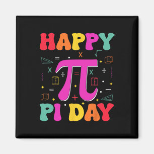 Happy Pi Day Kids Math Teachers Student Professor  Magnet