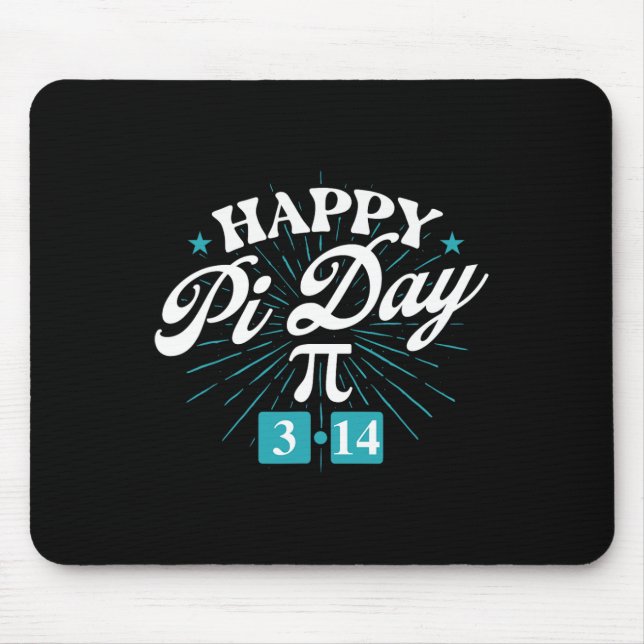 Happy Pi Day - Math Lover Pi Symbol Science Pi Day Mouse Pad (Front)