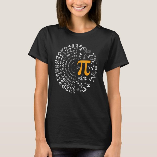 Happy Pi Day  Math T-Shirt (Front)