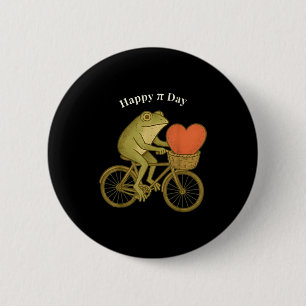 Happy Pi Day Math Teacher Frog Mathematician S, Hi 2 Inch Round Button