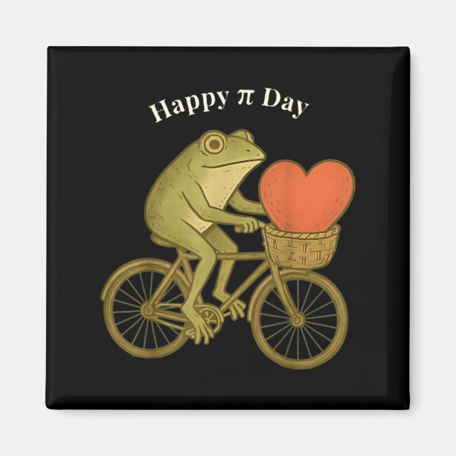 Happy Pi Day Math Teacher Frog Mathematician S, Hi Magnet (Front)