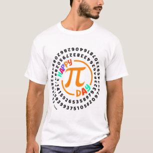 Happy Pi Day Math Teachers 100 Digits Pi Design  T-Shirt