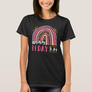 Happy Pi Day Mathematic Math Teacher Leopard Rain T-Shirt