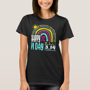 Happy Pi Day Mathematic Math Teacher Leopard Rain T-Shirt