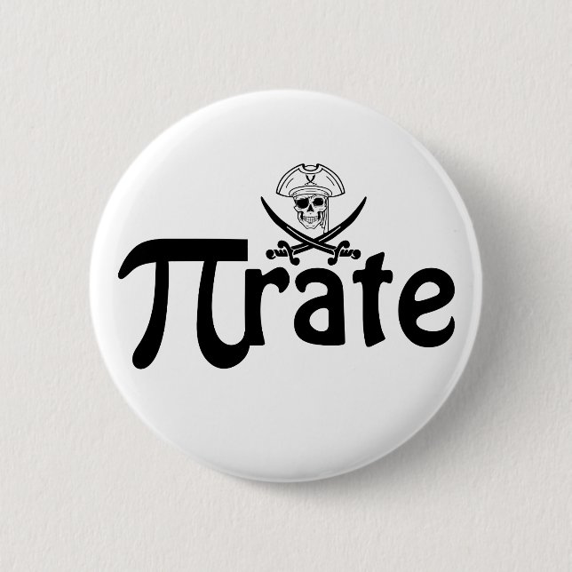 Happy Pi Day | Pi-rate 2 Inch Round Button (Front)