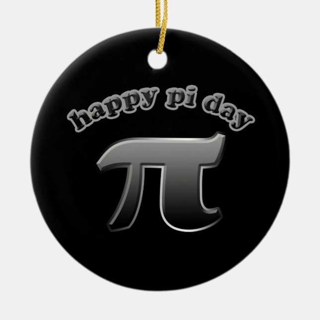 Happy Pi Day | Pi Symbol for Math Nerds March 14 Ceramic Ornament (Front)
