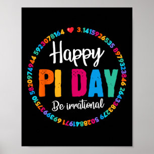 Happy Pi Day Pie Funny Math Coach Teacher Pi Day L Poster