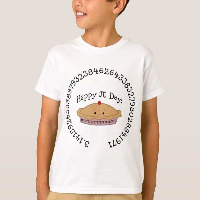 Happy Pi Day Pie T-Shirt (Front)