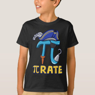 Happy Pi Day Pirate Kids Math Teachers Students Ma T-Shirt