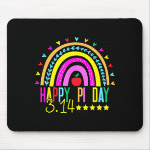 Happy Pi Day Rainbow 3,14 Pi Number Math Teacher S Mouse Pad