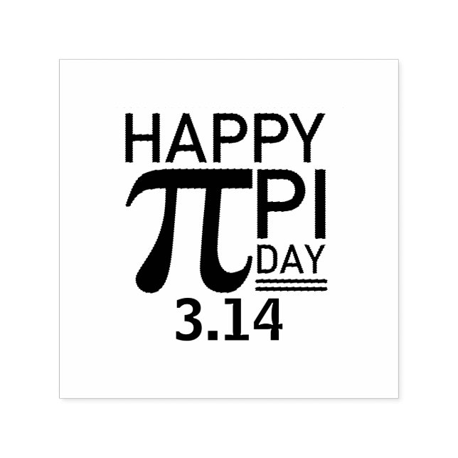 Happy Pi Day Self-inking Stamp (Design)