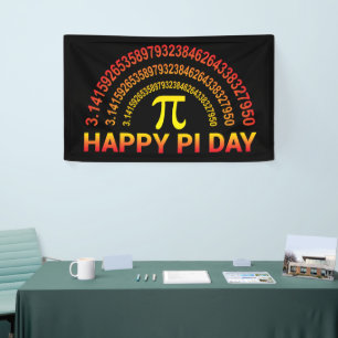 Happy Pi Day Symbol and Digits Banner