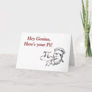 Happy Pi Day  with chef and pie Card