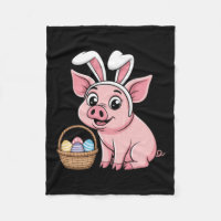 Happy Pig Bunny Ears Easter Eggs For Men Women