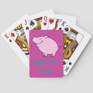 Happy Pig Playing Cards, Standard Index faces Cards