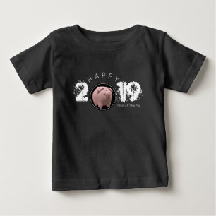 Happy PIg Year 2019 Original 3D Baby Tee