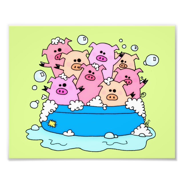 Happy Pigs Art Print (Front)